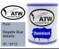 Preview: Ford, Regatta Blue Metallic, 37 / 6112: 1L Lackdose, von ATW Autoteile West.